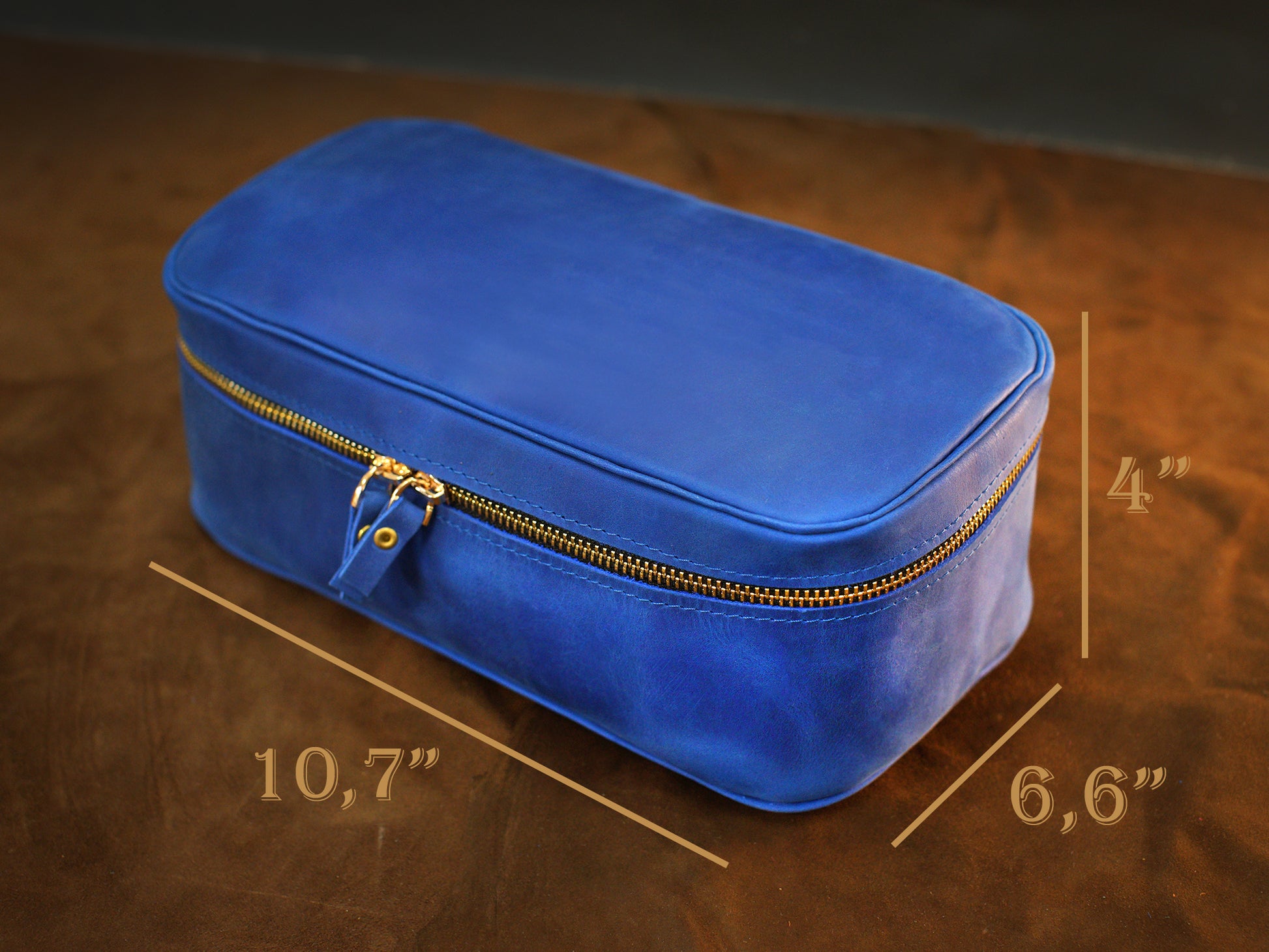 Handcrafted personalized leather lingerie organizer – The Delicates Case by RokosStudio