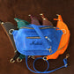 Leather crossbody sling with custom monogram, smart organization detail