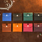 The Treasure Wrap leather pouch in use, warm earthy tones