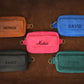 Personalized Leather Crossbody Pouch – Magnetic Quick-Access & Minimalist Style