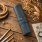 "The Draftsman" Personalized Leather Pencil Roll – Handcrafted Artist & Office Wrap