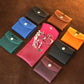 Leather jewelry pouch gift box with custom engraving, premium unboxing