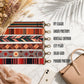Set of colorful strap designs with a beige handbag and phone on a light background
