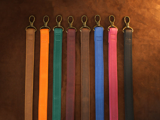 "The Heritage Line" Personalized Leather Bag Strap – Handcrafted Adjustable Crossbody Replacement Belt