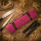 Handcrafted personalized leather knife roll – The Master Chef by RokosStudio