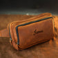 Handcrafted personalized leather crossbody bag – Minimalist Silhouette by RokosStudio