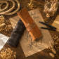 The Draftsman leather pencil roll, personalized gift for artists and designers