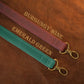 "The Heritage Line" Personalized Leather Bag Strap – Handcrafted Adjustable Crossbody Replacement Belt