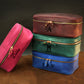 The Delicates Case personalized leather organizer, side profile view