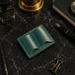 The Scribe personalized leather pen holder, side profile view