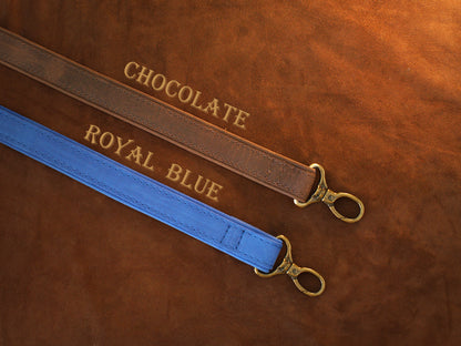 "The Heritage Line" Personalized Leather Bag Strap – Handcrafted Adjustable Crossbody Replacement Belt