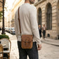 The Delicates Case personalized leather organizer, side profile view