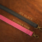 "The Heritage Line" Personalized Leather Bag Strap – Handcrafted Adjustable Crossbody Replacement Belt