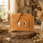 Personalized monogram engraving on handcrafted leather slim wallet