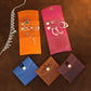 Natural leather jewelry pouch with warm patina, artisan craftsmanship