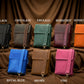 Leather crossbody bag with custom monogram, compact daily messenger