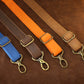 "The Heritage Line" Personalized Leather Bag Strap – Handcrafted Adjustable Crossbody Replacement Belt