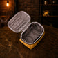 Personalized leather travel bag as a gift, elegant packaging