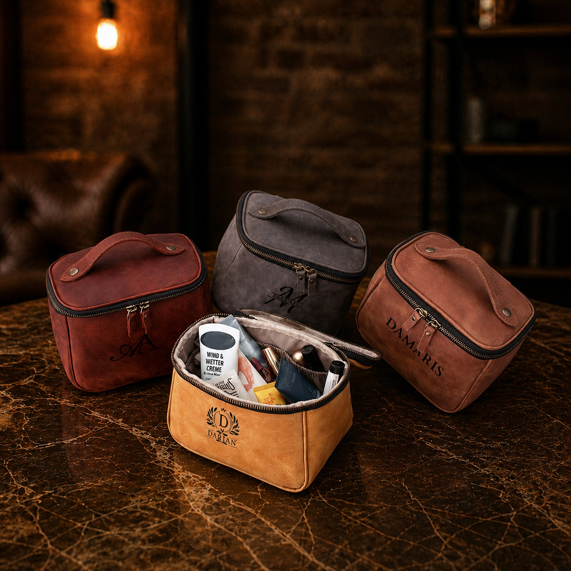 The Heritage leather bag in use outdoors, warm earthy tones