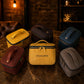 The Heritage leather toiletry bag, personalized gift for travelers