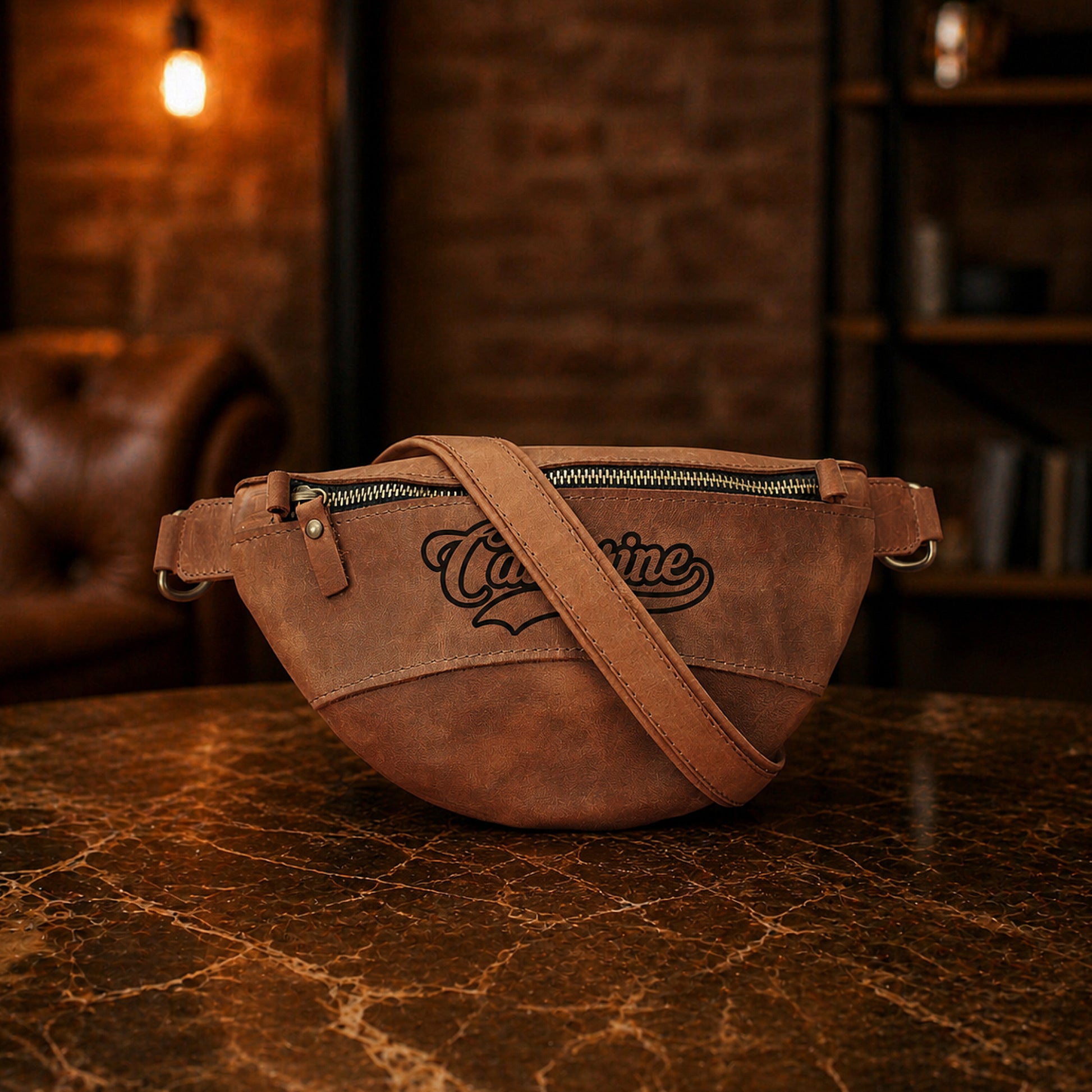 Handcrafted personalized leather fanny pack – The Urban Explorer by RokosStudio