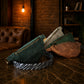 The Urban Explorer leather bag worn crossbody, lifestyle editorial photo