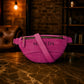 The Urban Explorer personalized leather fanny pack, side profile view