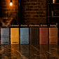 Leather cable organizer gift box with custom engraving, premium unboxing