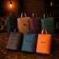 Handcrafted personalized leather shoe bag – The Stride Sleeve by RokosStudio