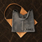 Leather tote bag gift box with custom engraving, premium unboxing