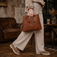 Handcrafted genuine leather tote bag – The Avenue by RokosStudio