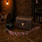 Leather camera bag gift box with custom engraving, premium unboxing