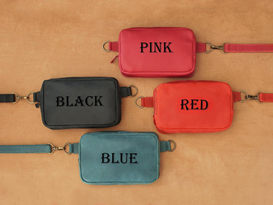 "The Chameleon" Personalized Leather Crossbody Bag - Versatile Handbag with Interchangeable Straps